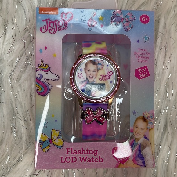 Jojo Siwa Child NWB LCD Watch with a Slide Charm - Picture 2 of 3